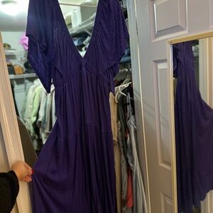 Free People Deep Purple Maxi Dress